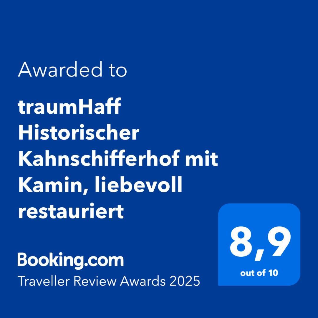 traumHaff Historischer Kahnschifferhof mit Kamin, liebevoll restauriert Vogelsang-Warsin Exterior foto